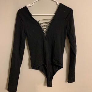 Sexy long sleep body suit